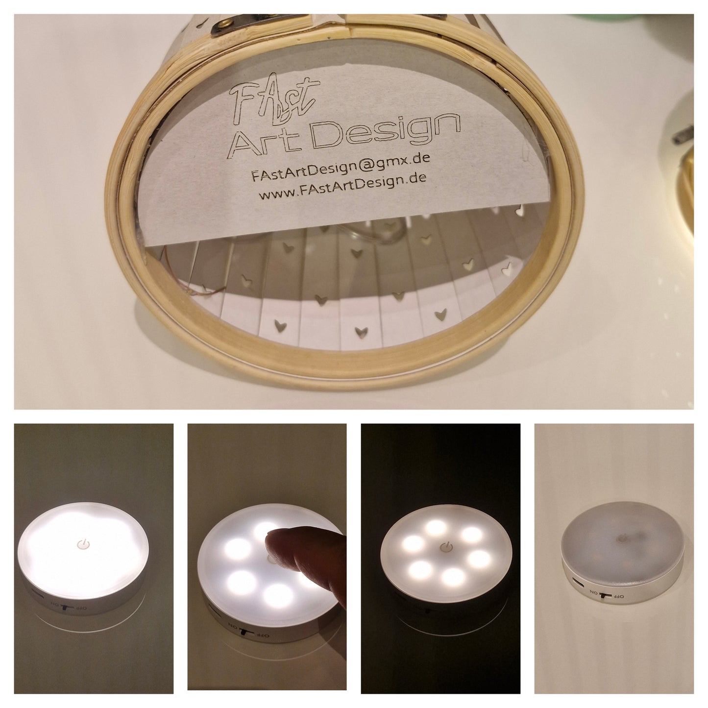 Design Lampe XS, aus Kernahorn, Echtholz